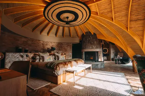 Guest lodging at a reserve in Rwanda