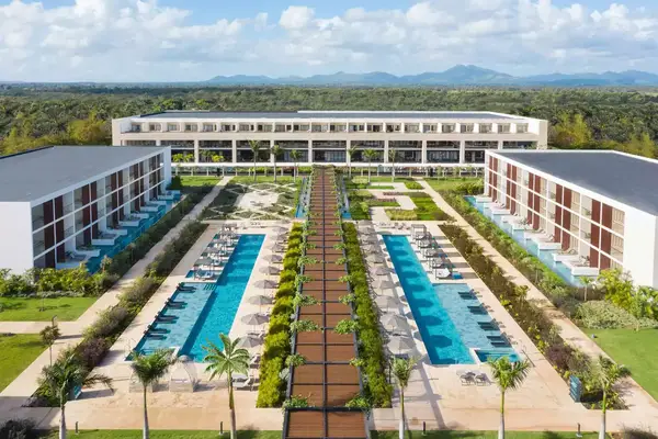 Aerial view of exterior at Live Aqua Beach Resort Punta Cana