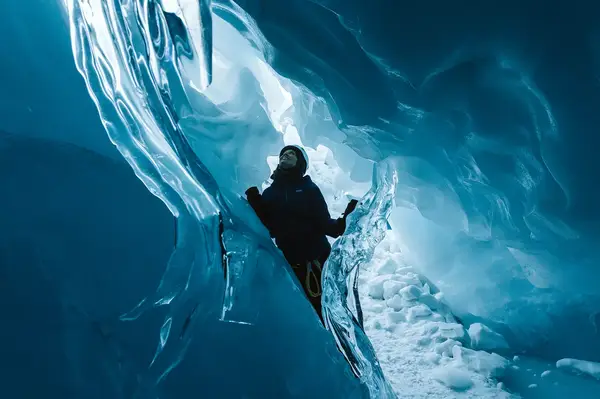 Ice caves near the Sheldon Chalet