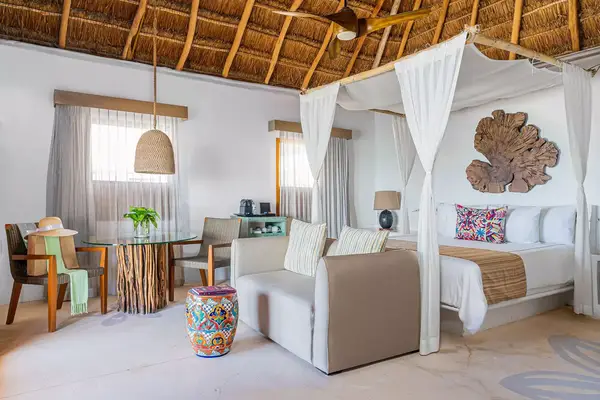 Interior guest room suite of Mahekal Beach Resort 