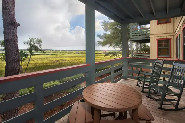 Patio overlooking nature at Disney