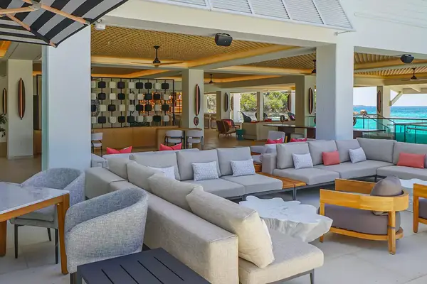 The lobby at Morningstar Buoy Haus Beach Resort at Frenchman