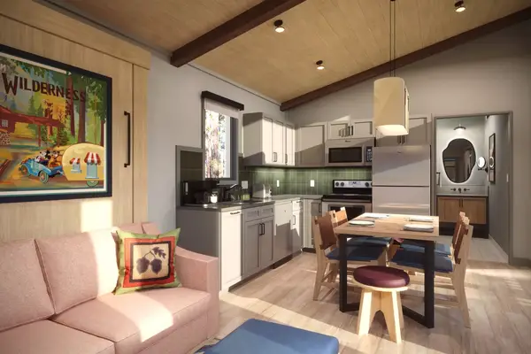 Renderings of The Cabins interior at Disney World