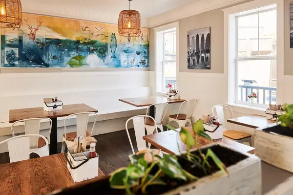 Interior of the Costal Kitchen at Dillon Beach Resort