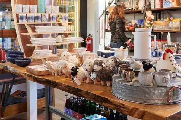 Interior of the general store at Dillon Beach Resort