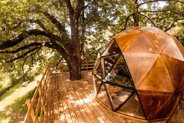 The deck of the Chulavista Dome in Cantabria, Spain