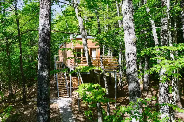 Exterior of the Treehouse Lika 1 in Drenovac Radučki, Ličko-senjska županija, Croatia