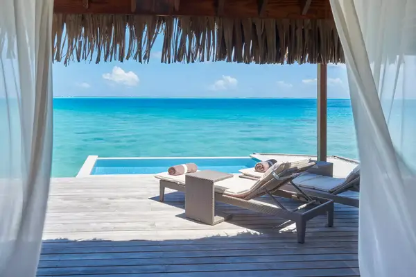 Overwater villa at Conrad Bora Bora Nui