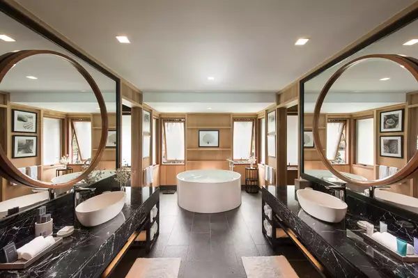 Bathroom at Conrad Bora Bora Nui