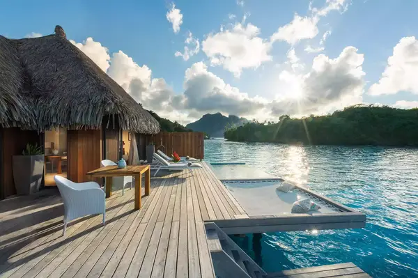 Overwater villa at Conrad Bora Bora Nui