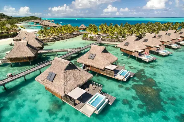 Overwater villa at Conrad Bora Bora Nui