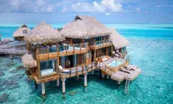 Overwater villa at Conrad Bora Bora Nui