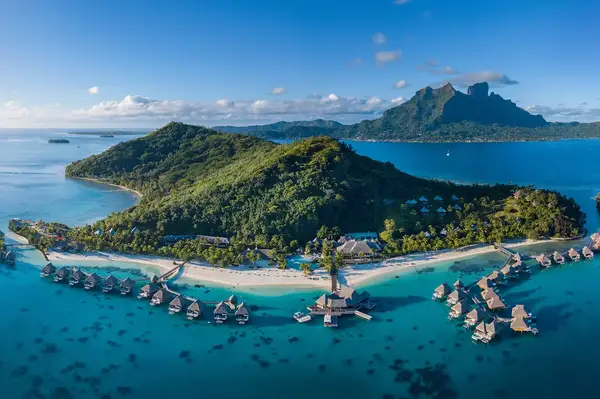 Overwater villa at Conrad Bora Bora Nui