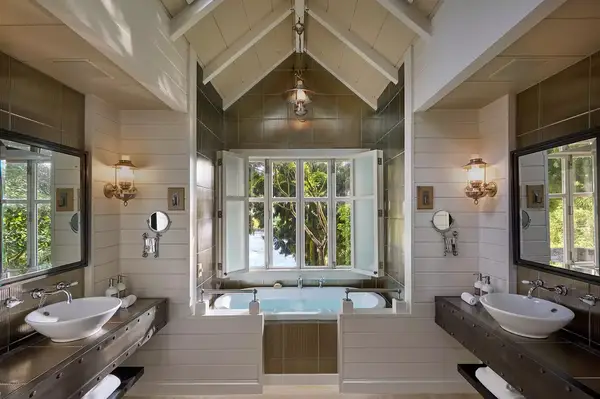 Bathroom at Huka Lodge
