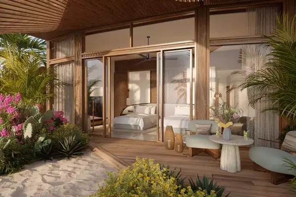 Rendering of hotel room