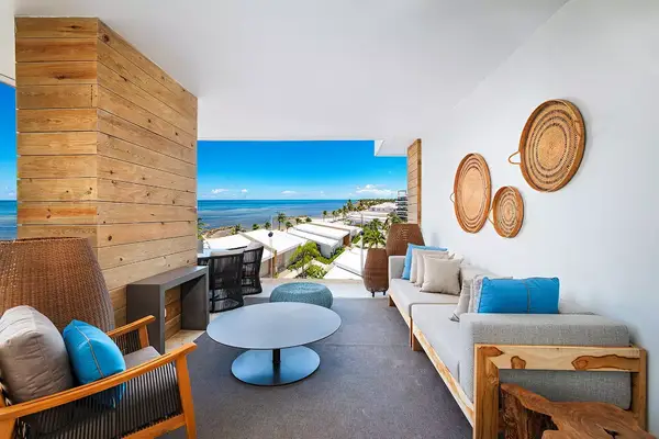 Oceanview Vista One Bedroom Suite terrace at Alaia Belize