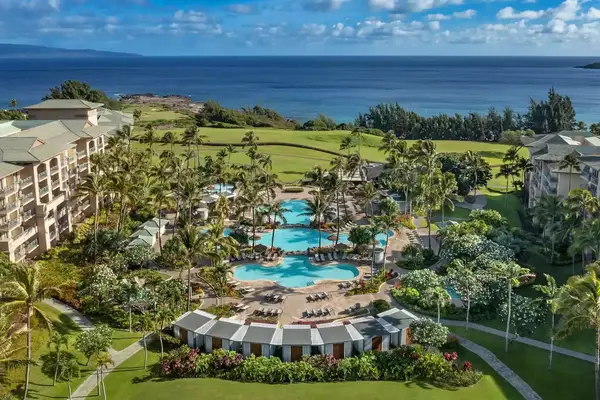 Aerial view of Ritz Carlton Maui