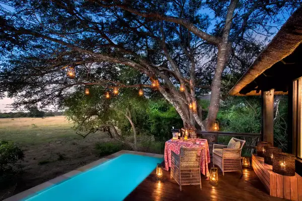 Private plunge pool at andBeyond Phinda Vlei lodge, voted one of the best Africa Safari Lodges