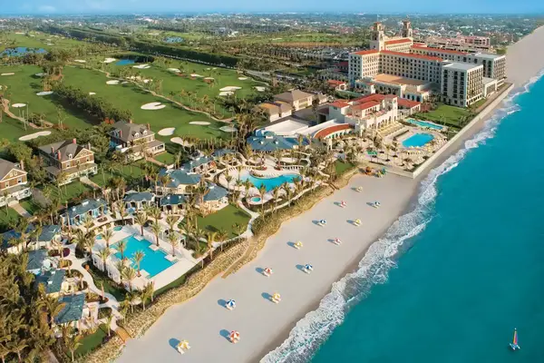 Aerial view of The Breakers Palm Beach