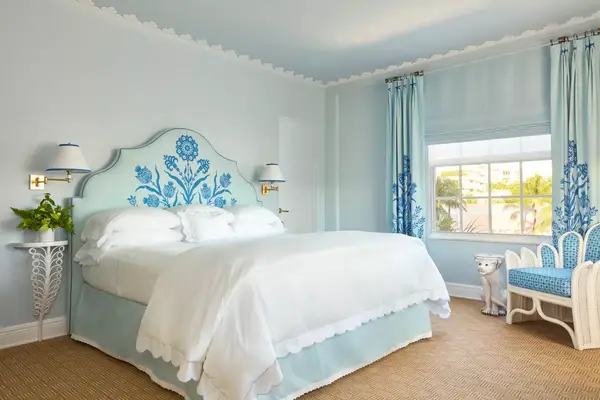 Interior guest room at The Colony Palm Beach