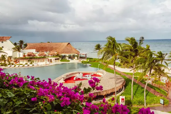 View of beach resort