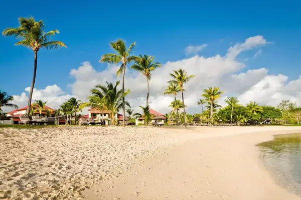 The beach at Tamassa Resort Bel Ombre