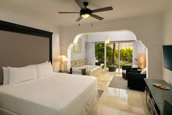Interior of a The Level Suite Beachside at Melia Caribe Beach