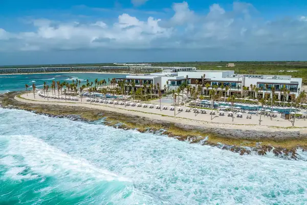 Aerial view of The Hilton All-Inclusive Tulum