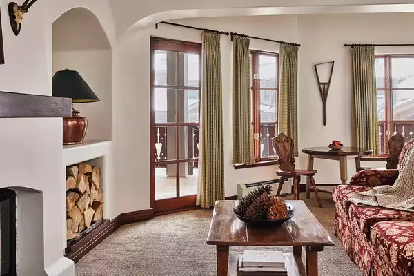 Interior of a suite at Goldener Hirsch