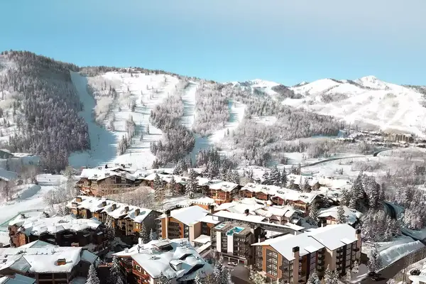 Aerial view of Goldener Hirsch