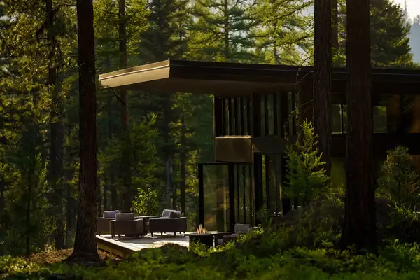 Exterior of a cabin at The Green O