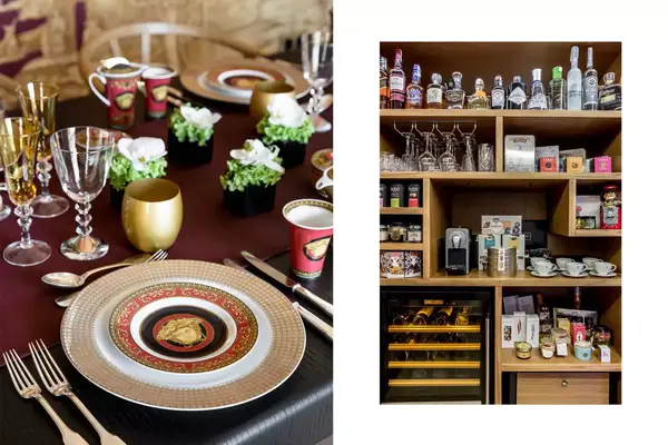 The Majestic Royal Penthouse Detail Dining Room Table and Majestic Royal Penthouse Maxi Bar