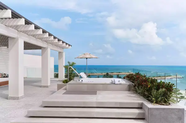 suite terrace at SLS Playa Mujeres