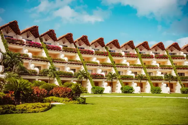 Exterior of hotel suites