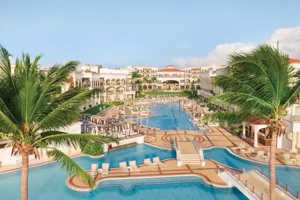 Aerial view of pool area 