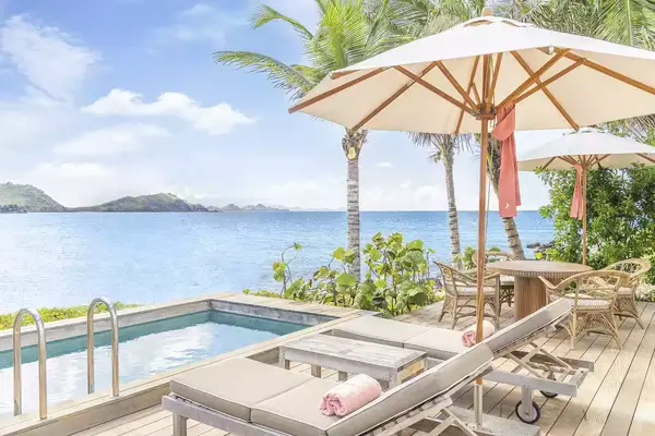 Beach suite plunge pool at Cheval Blanc St-Barth Isle de France 