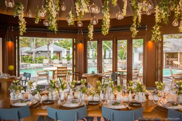 Reception dinner at Hotel Manapany