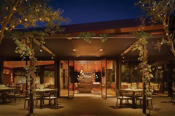 A restaurant terrace at Montage Healdsburg