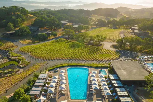 Aerial view of Montage Healdsburg