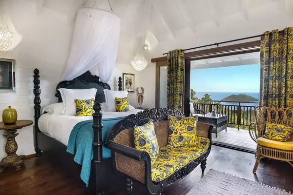 Interior of a guest room at Villa Marie Saint-Barth