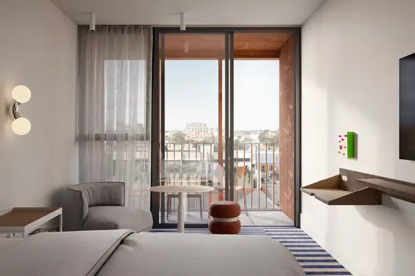 View from a guest room at The StandardX, Melbourne 