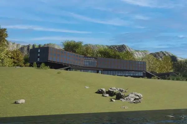 The Silversea hotel in Puerto Williams, Chile