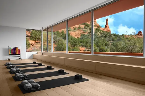 Yoga room at Mii amo