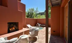 A terrace at Mii amo