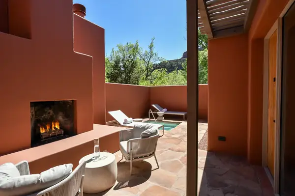 A terrace at Mii amo