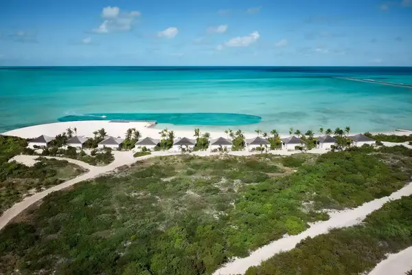 Aerial of Ambergris Cay
