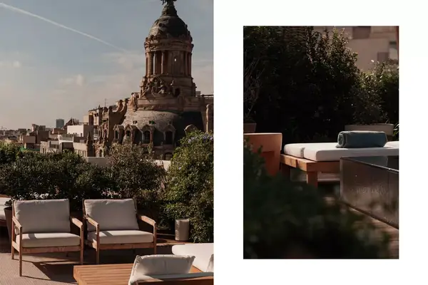 Details on the rooftop deck at the Lilo Collection, Barcelona Collection 