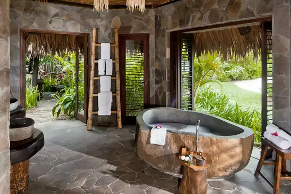 Interior of a Plantation Villa Bathroom at COMO Laucala Island