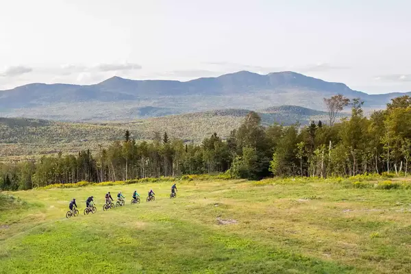 Mountain biking at Sugarloaf Mountain in Maine
