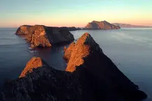 Sunrise on Inspiration Point of Anacapa Island